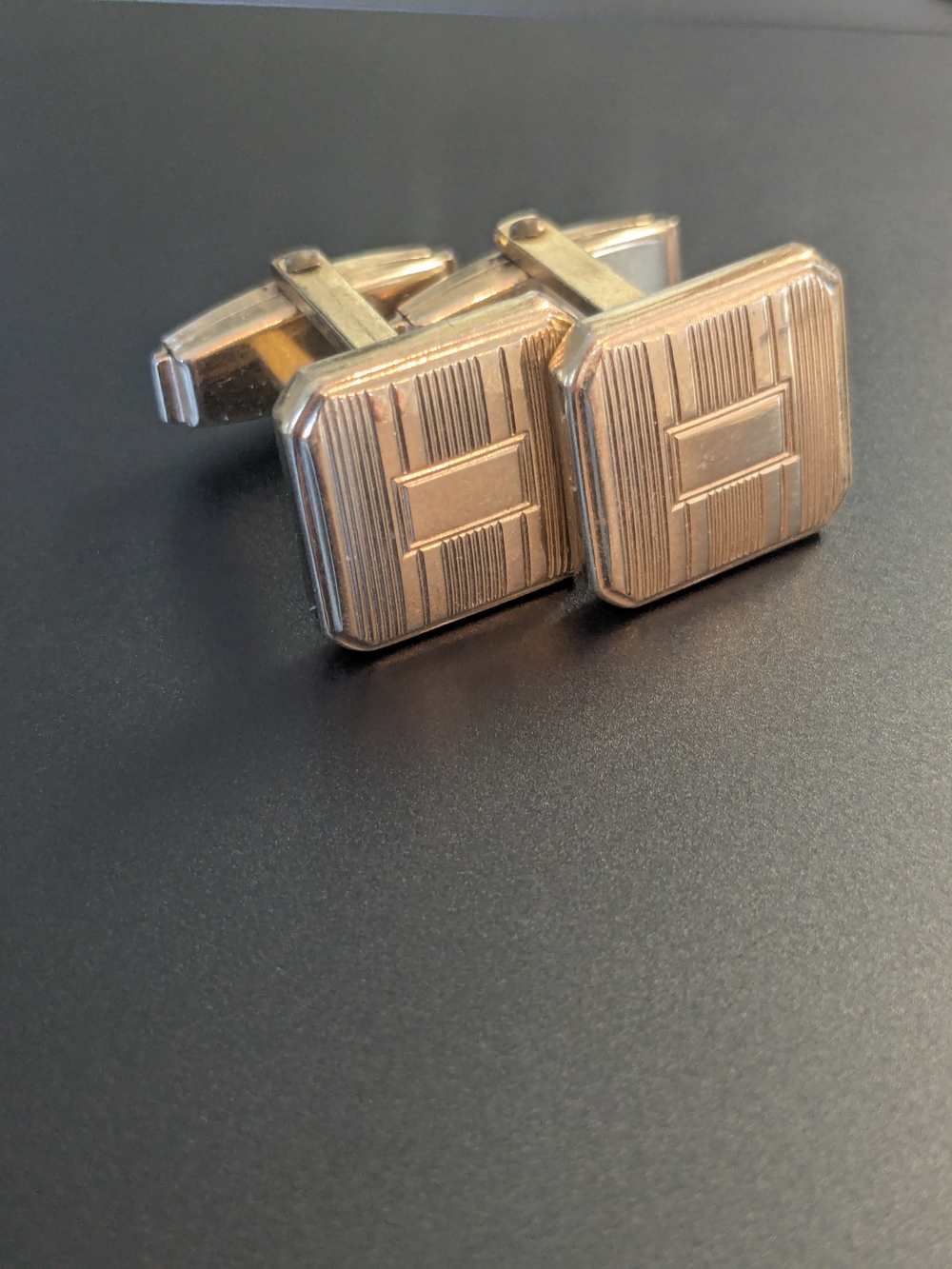 Classic Square Gold Filled Men's Cufflinks